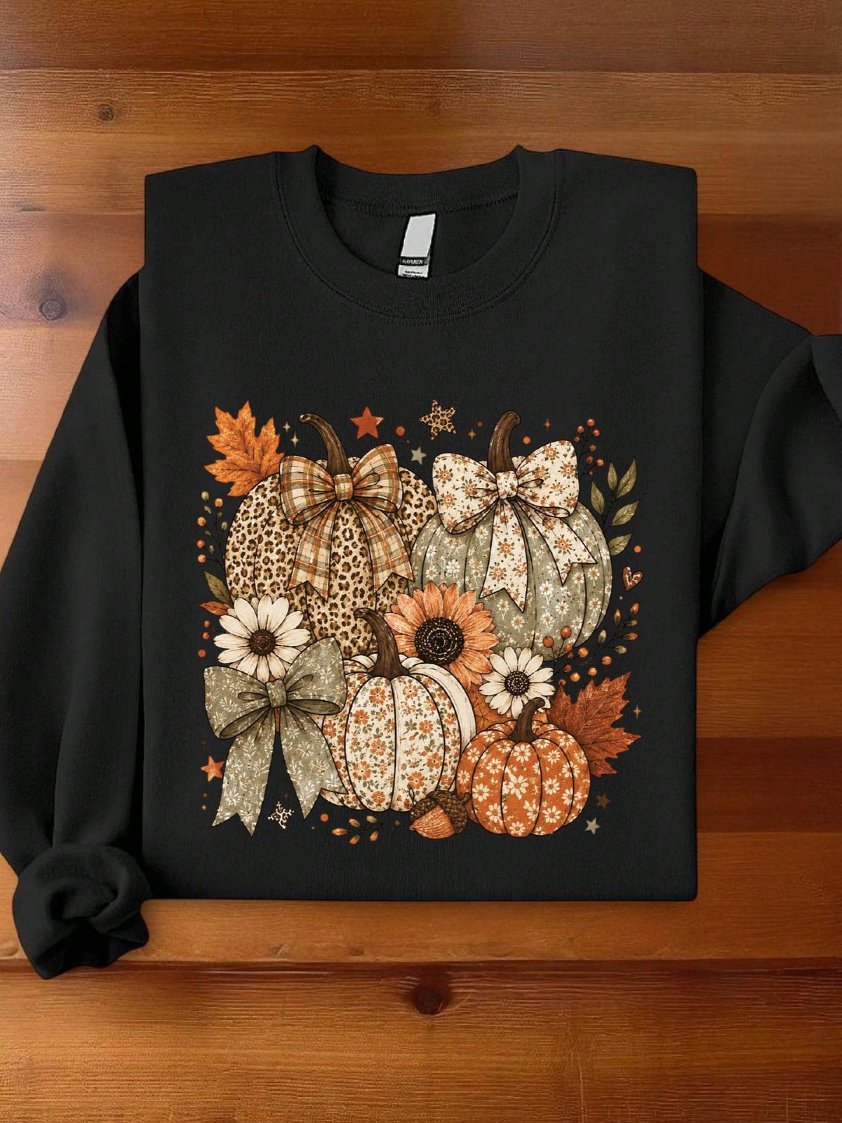 Coquette Pumpkin Bow Sweatshirt