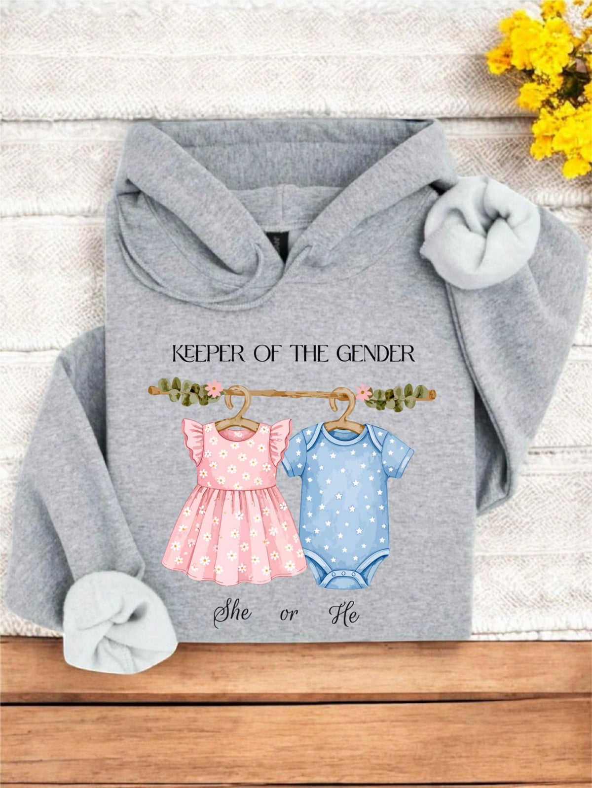 Retro Keeper Of The Gender Hoodie