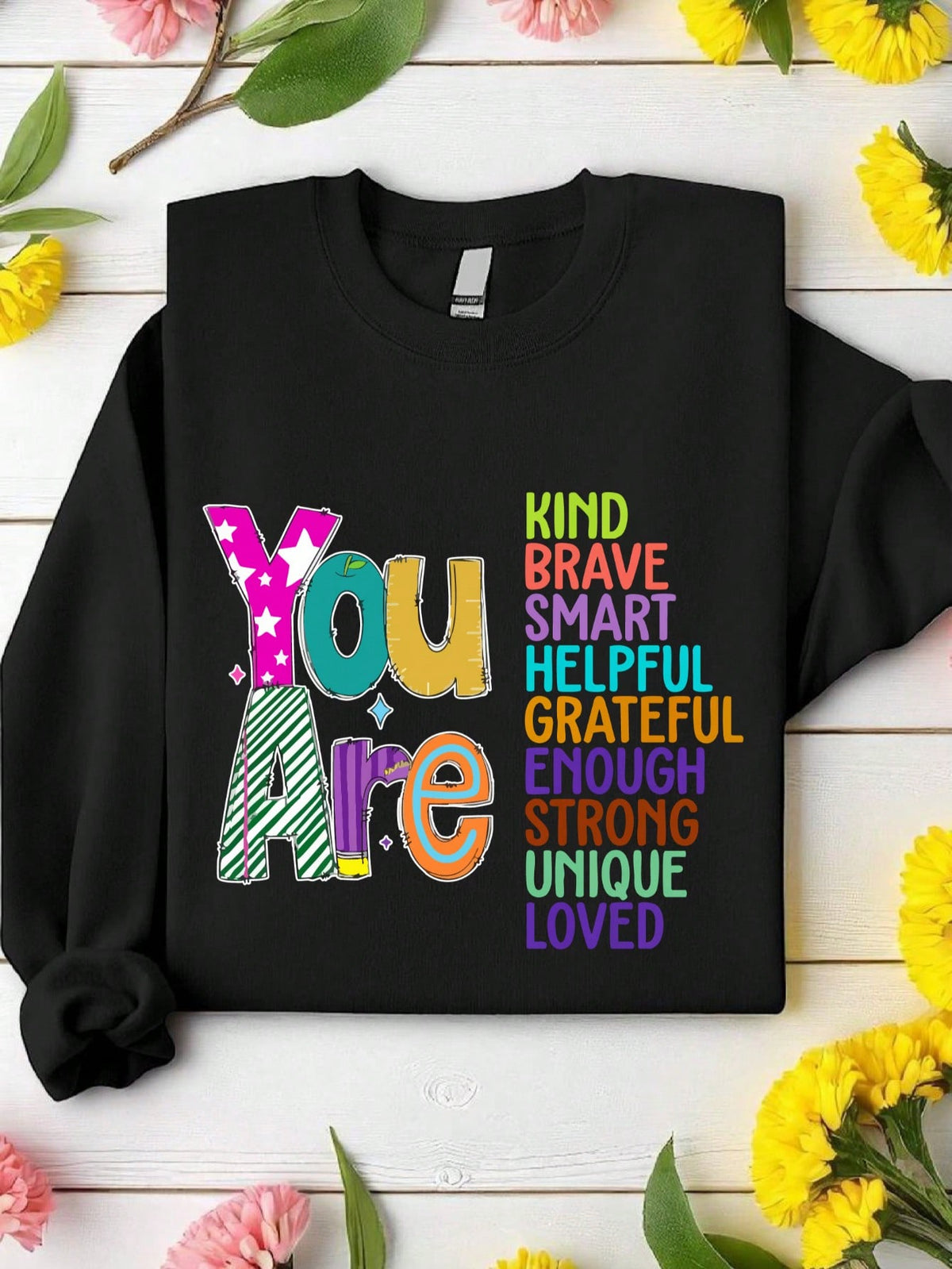 Retro You Are Kind Positive Sweatshirt