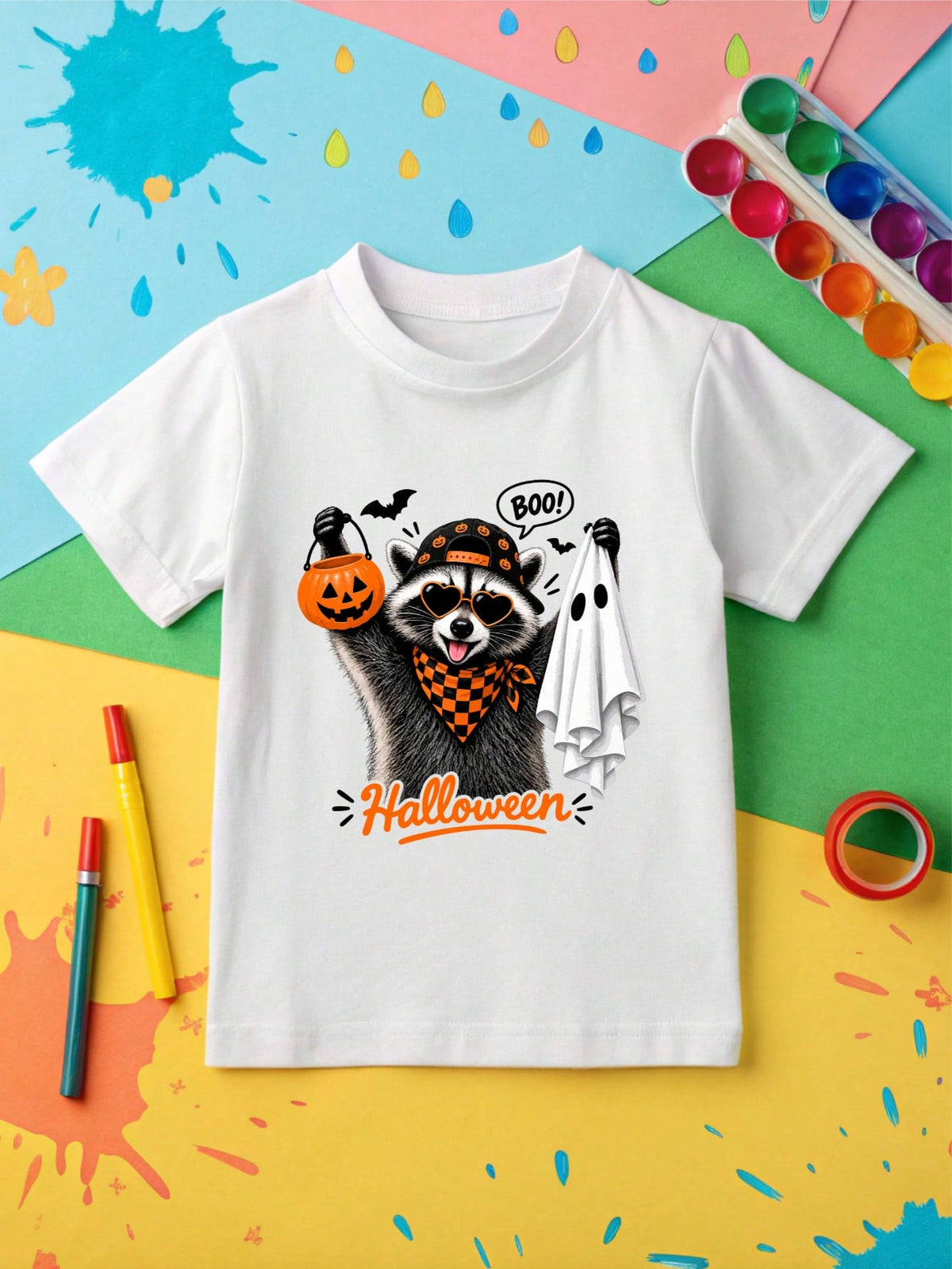 Halloween Raccoon Kids Bodysuit