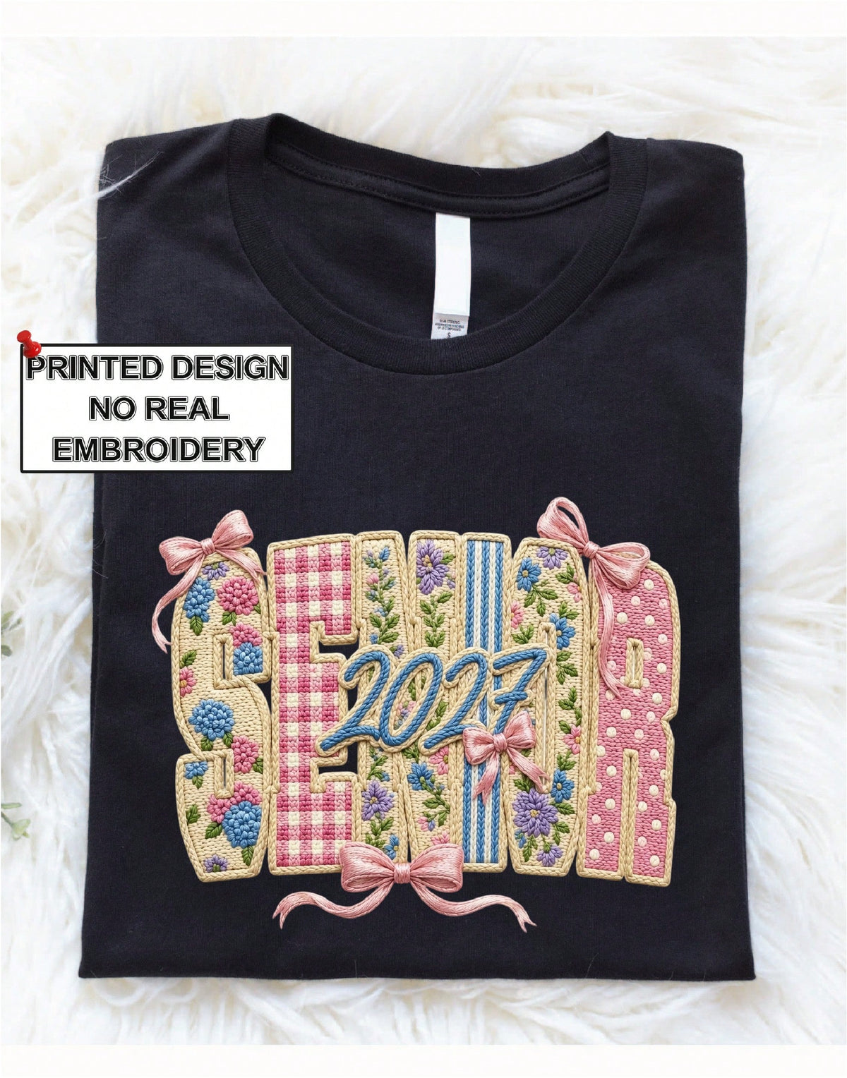 Senior 2027 (DTF Graphic Print) T-Shirt