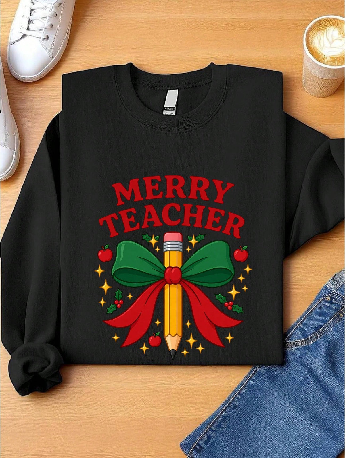 Merry Teacher Sweatshirt