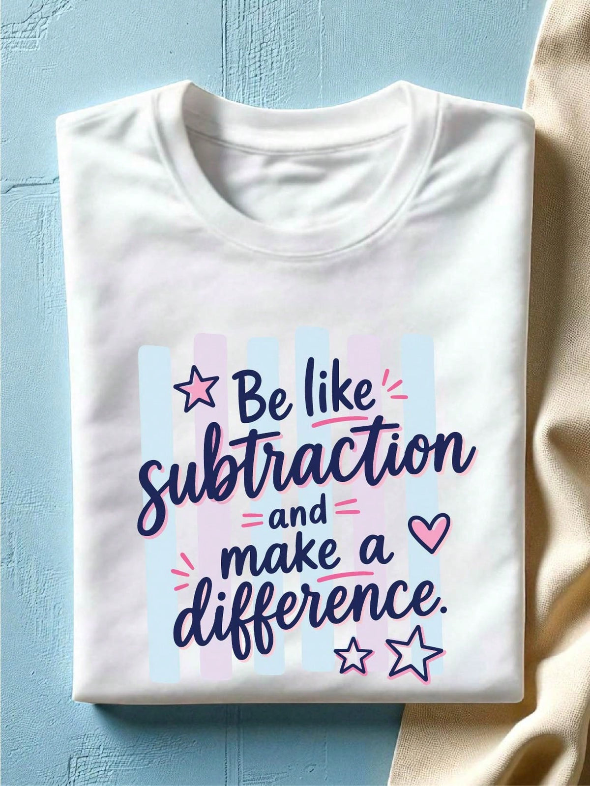 Stripe Math Teacher T-Shirt