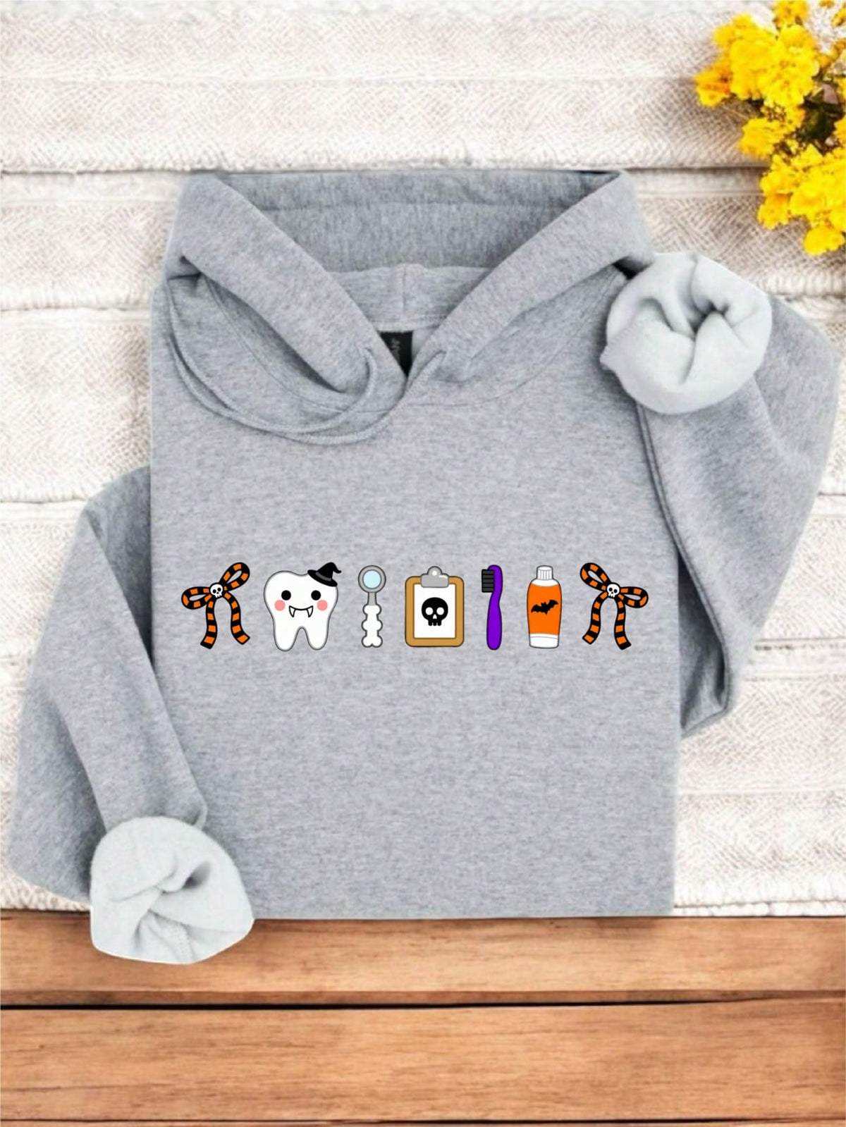 Retro Halloween Dentist Hoodie