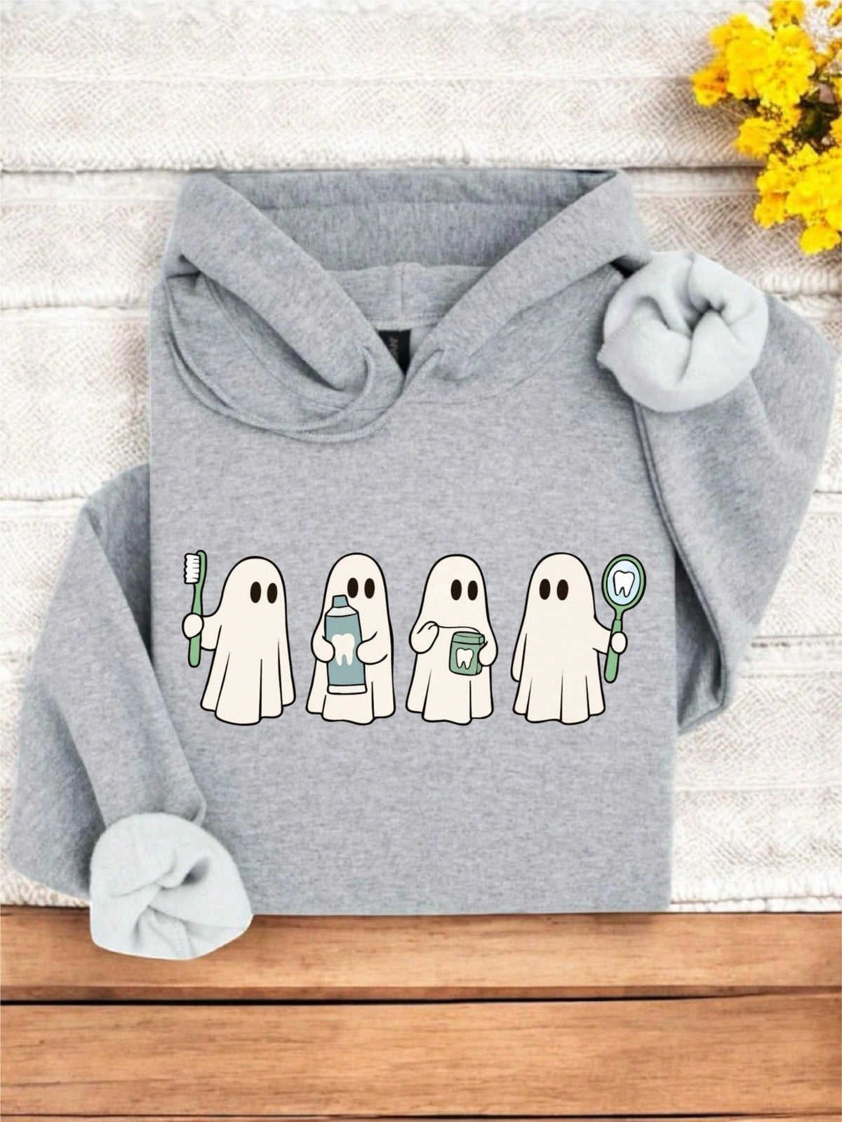Retro Dental Ghost Hoodie