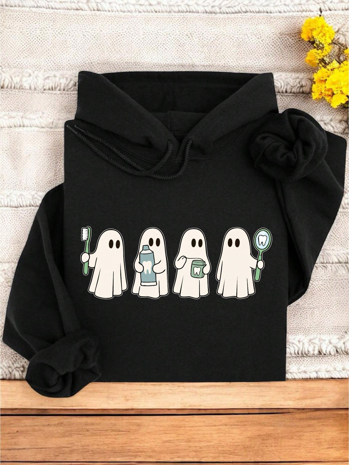Retro Dental Ghost Hoodie