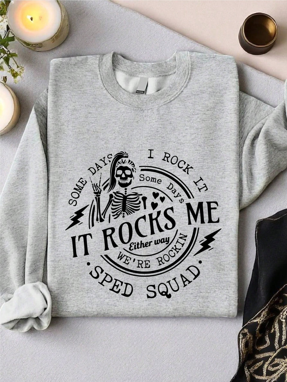 Retro It Rocks Me SPED Crew Sweatshirt