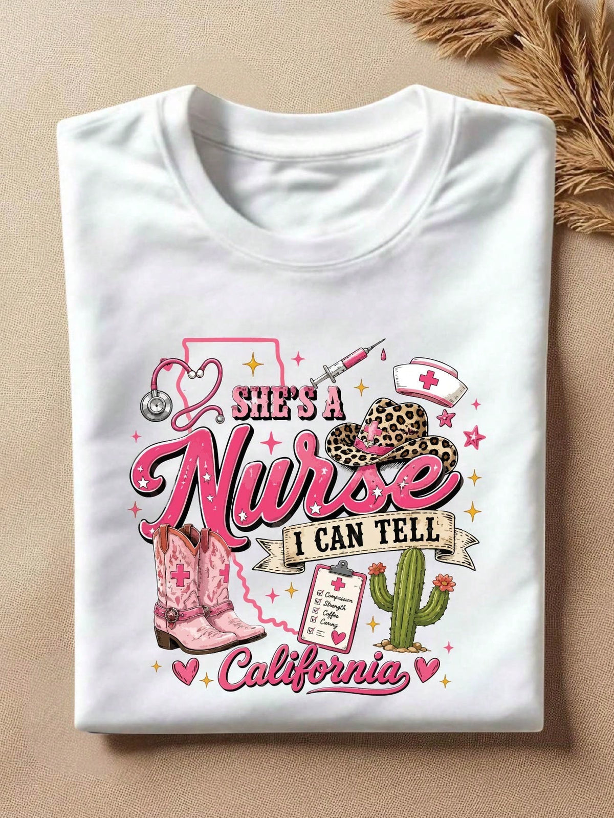 She's A Nurse I Can Tell California T-Shirt