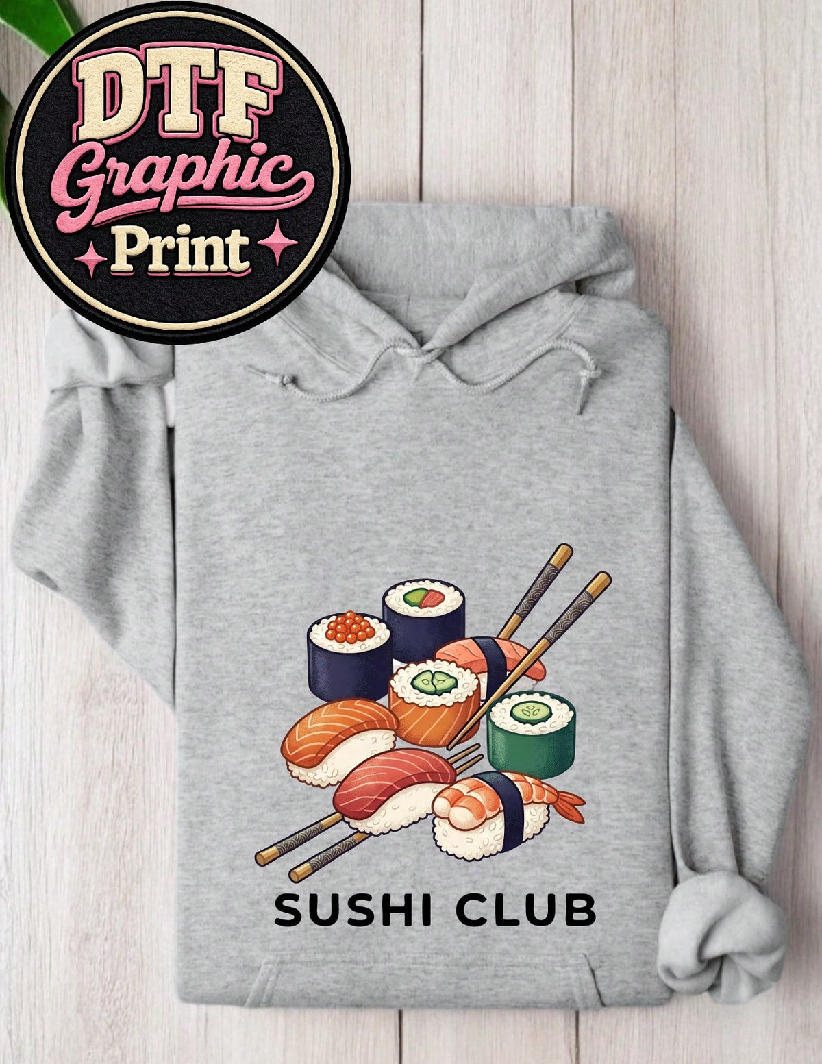 Sushi And Chopsticks Hoodie