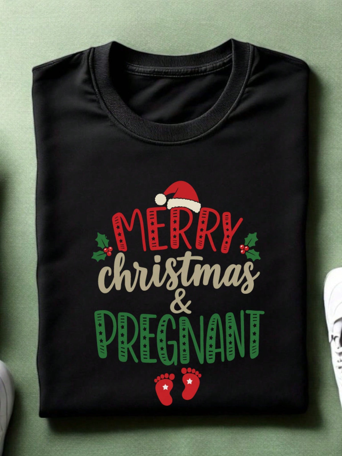 Merry Christmas And Pregnant Unisex T-Shirt