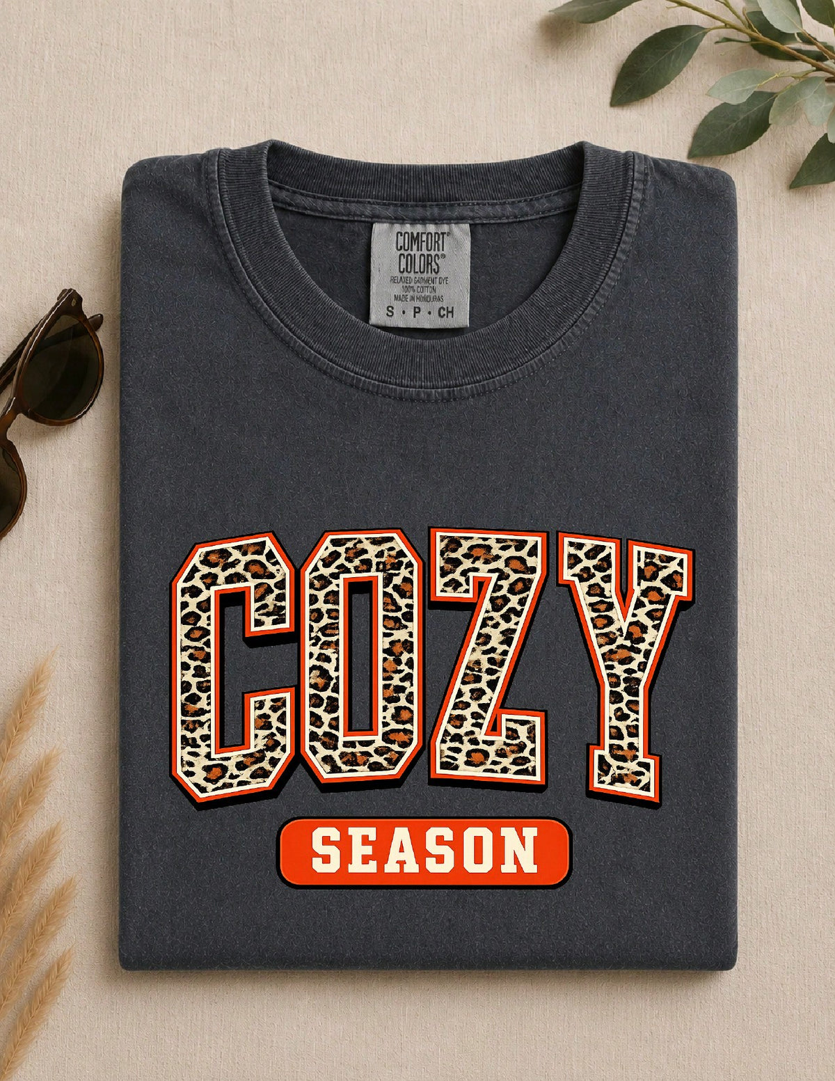 Cozy Season Leopard T-Shirt