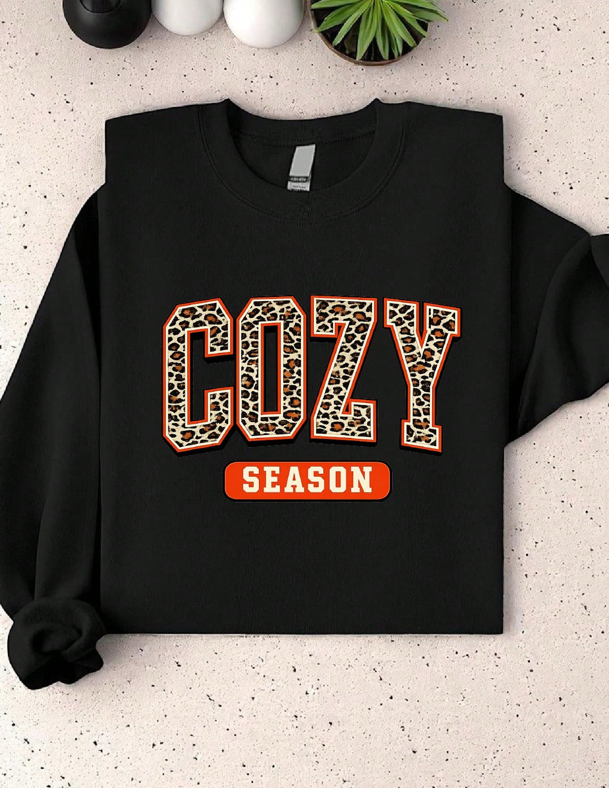 Cozy Season Leopard Sweatshirt