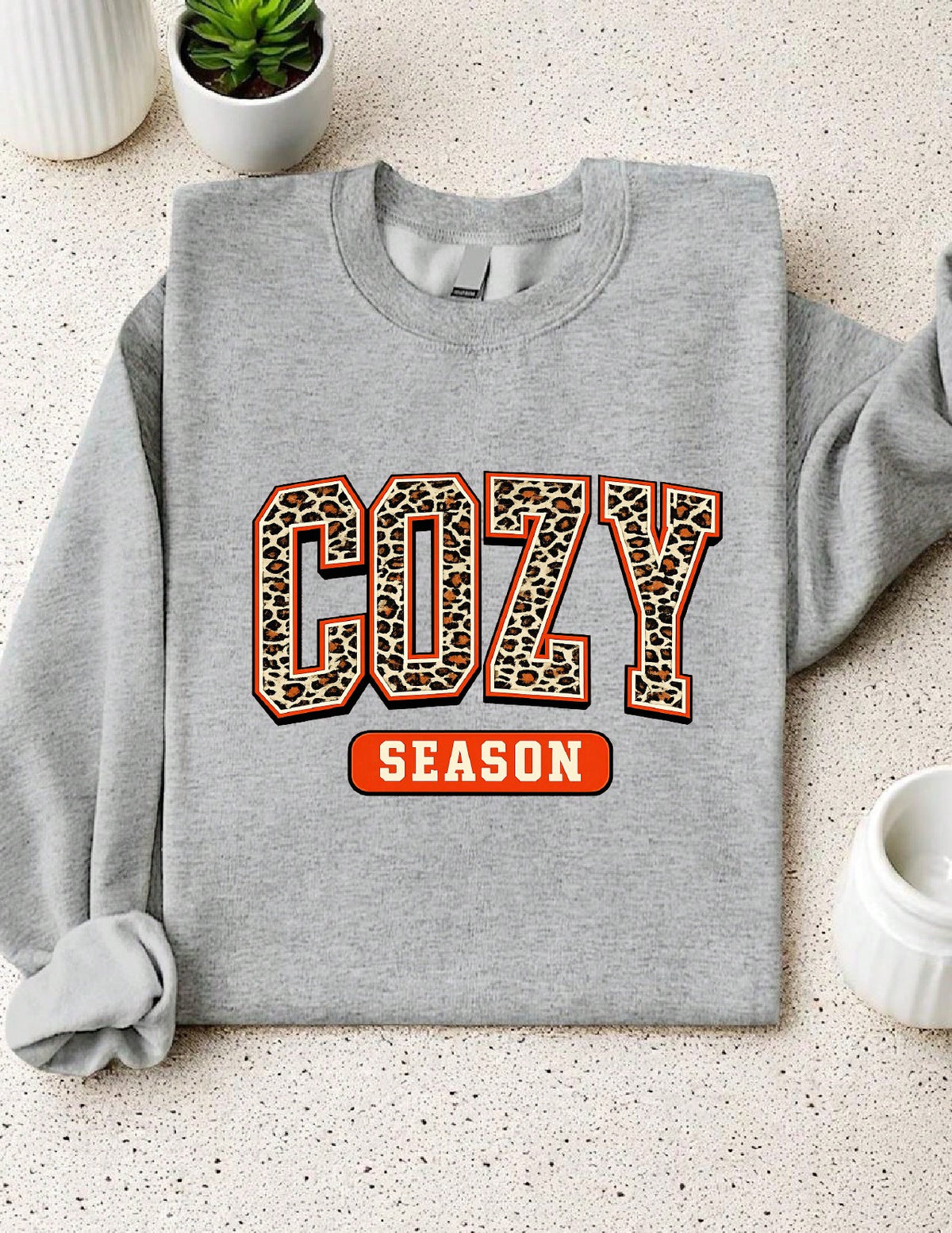Cozy Season Leopard Sweatshirt