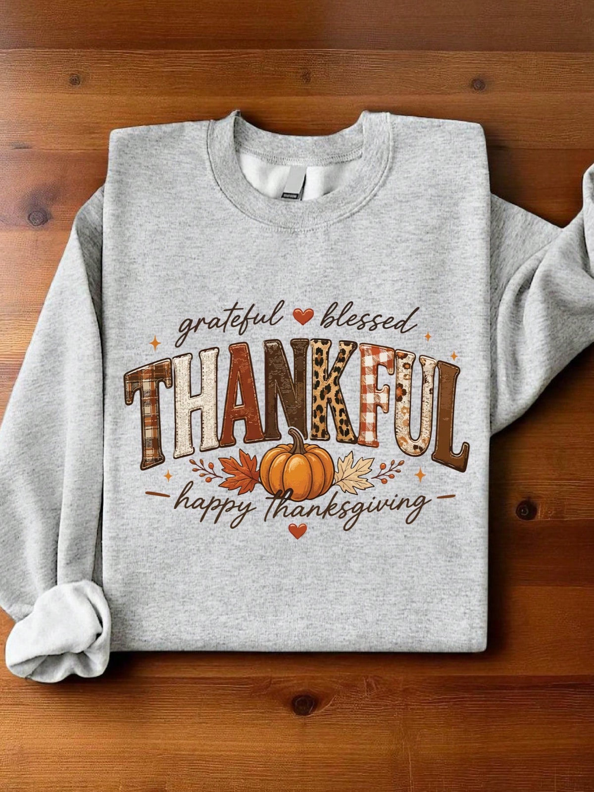 Thankful Happy Thanksgiving Sweatshirt
