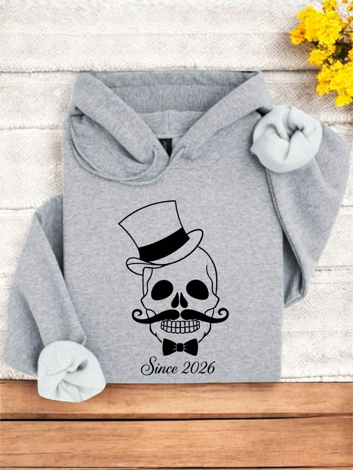 1PC Skulls Couple Hoodie