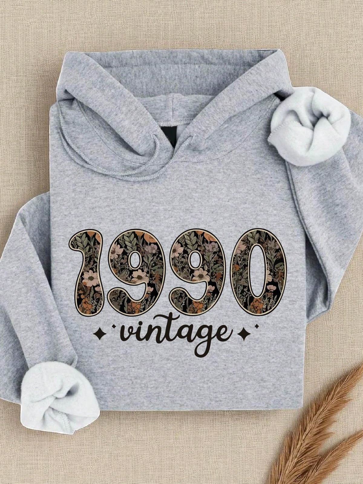 Wildflower Floral 1990 Vintage Hoodie
