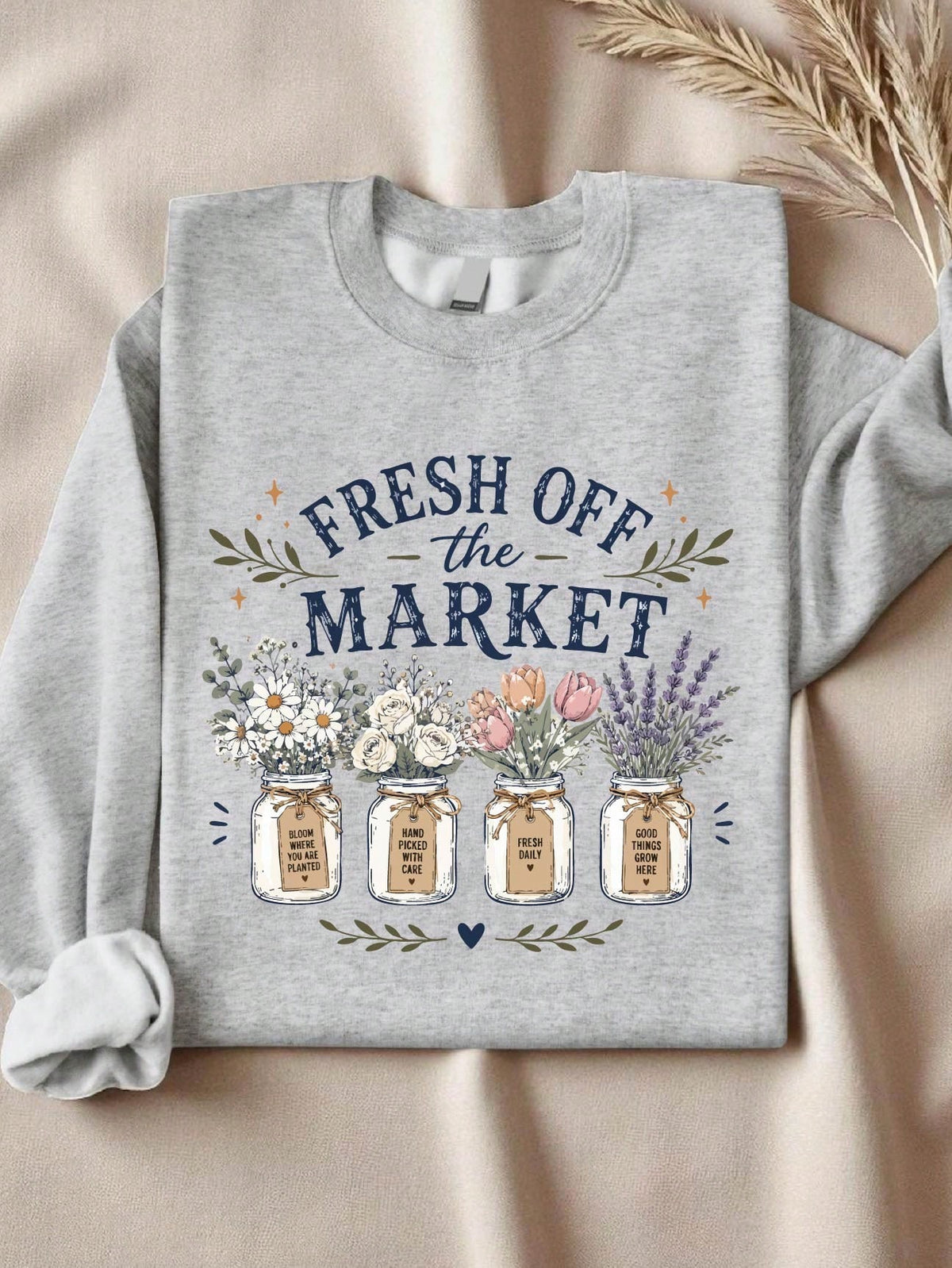 Fresh Of The Market Floral Sweatshirt
