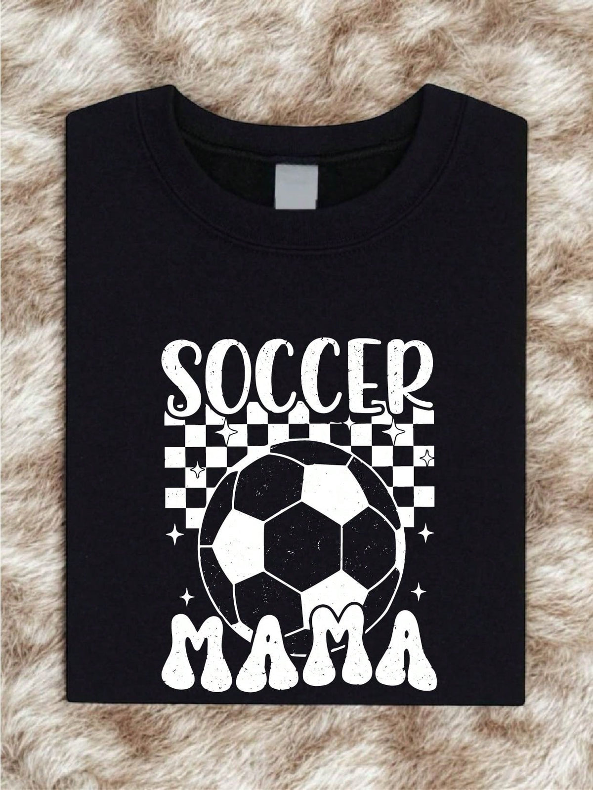 Checkered Soccer Mama T-Shirt