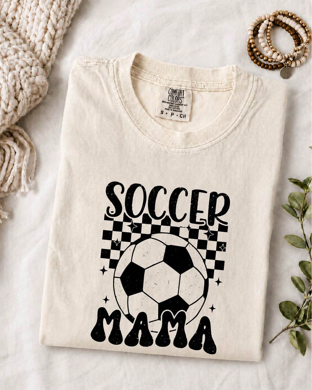 Checkered Soccer Mama T-Shirt