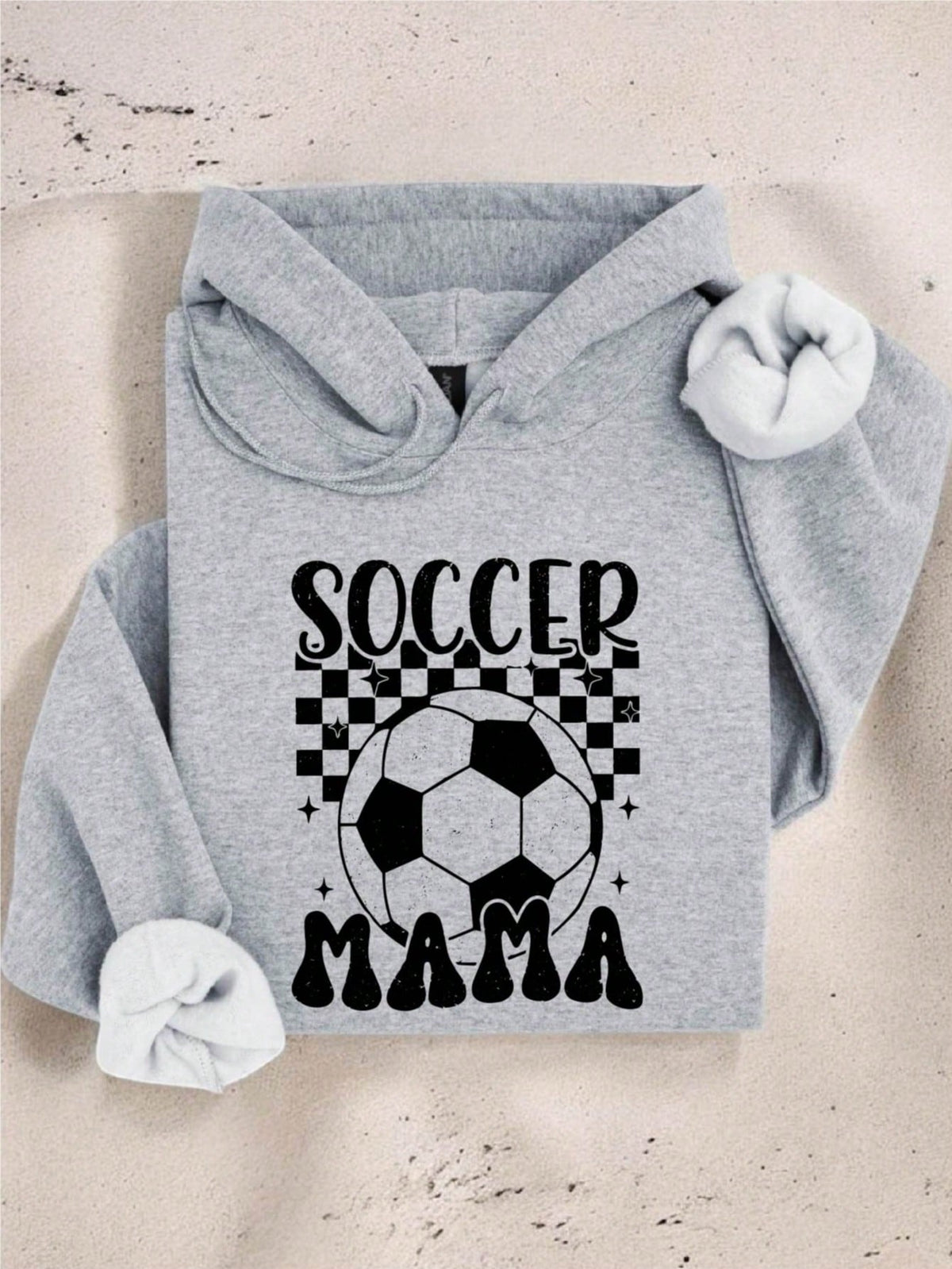 Checkered Soccer Mama Hoodie