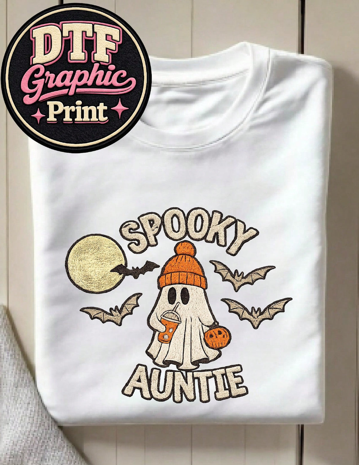 Spooky Auntie (DTF Graphic Print) T-Shirt
