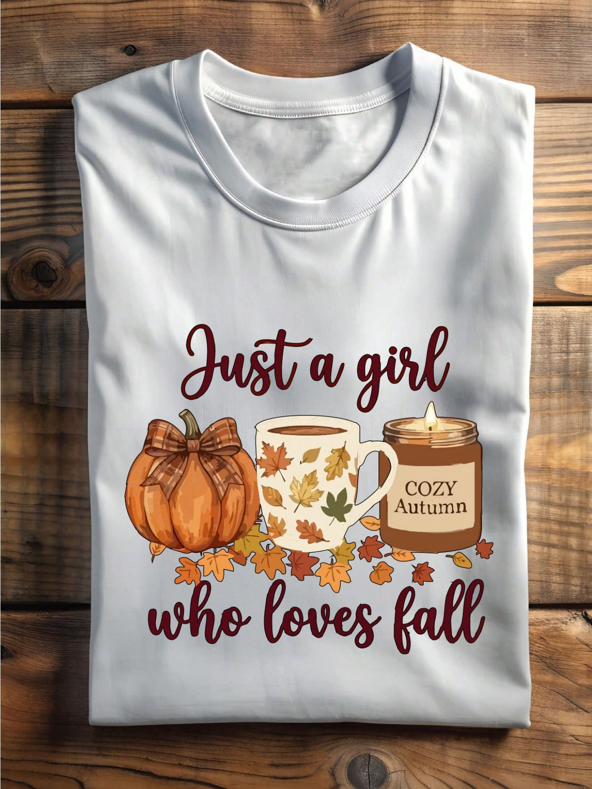 Just A Girl Who Loves Fall T-Shirt