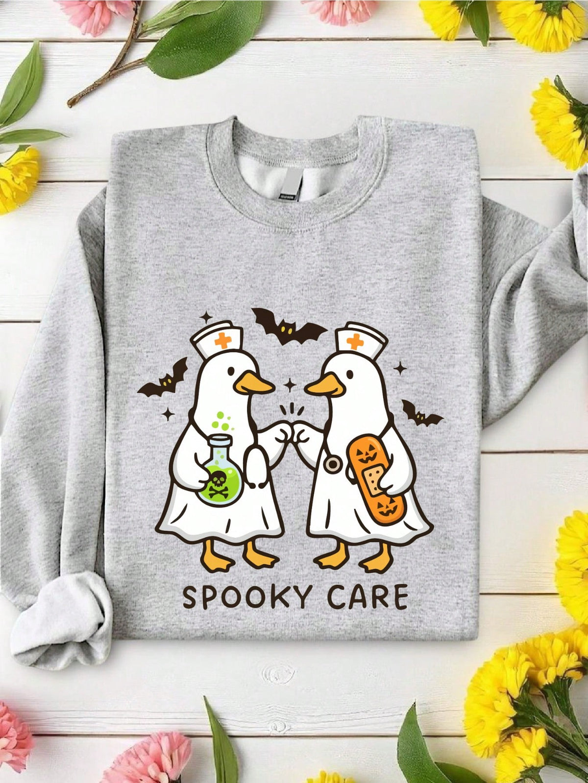 Spooky Care Goose Sweatshirt