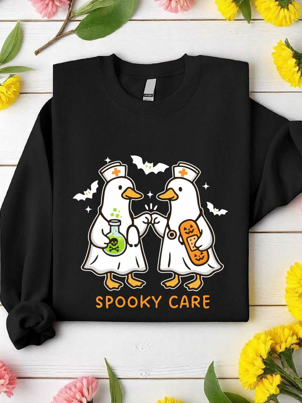 Spooky Care Goose Sweatshirt