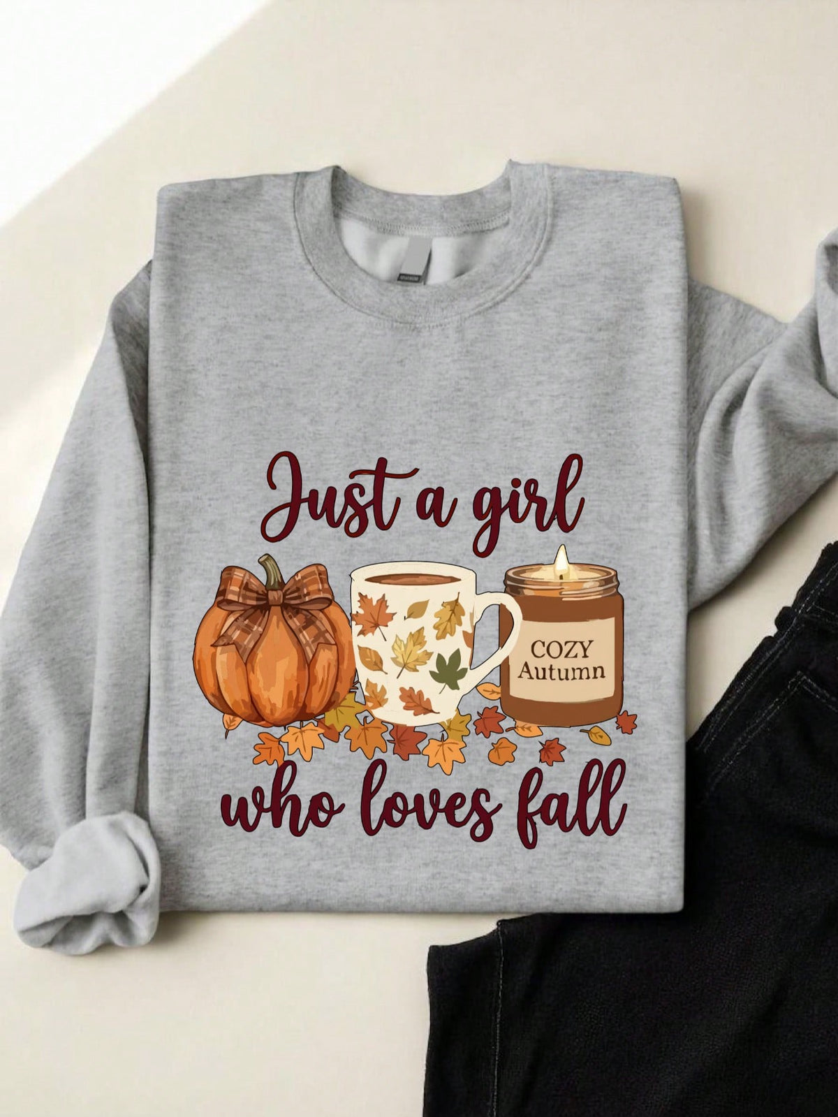 Just A Girl Who Loves Fall Sweatshirt