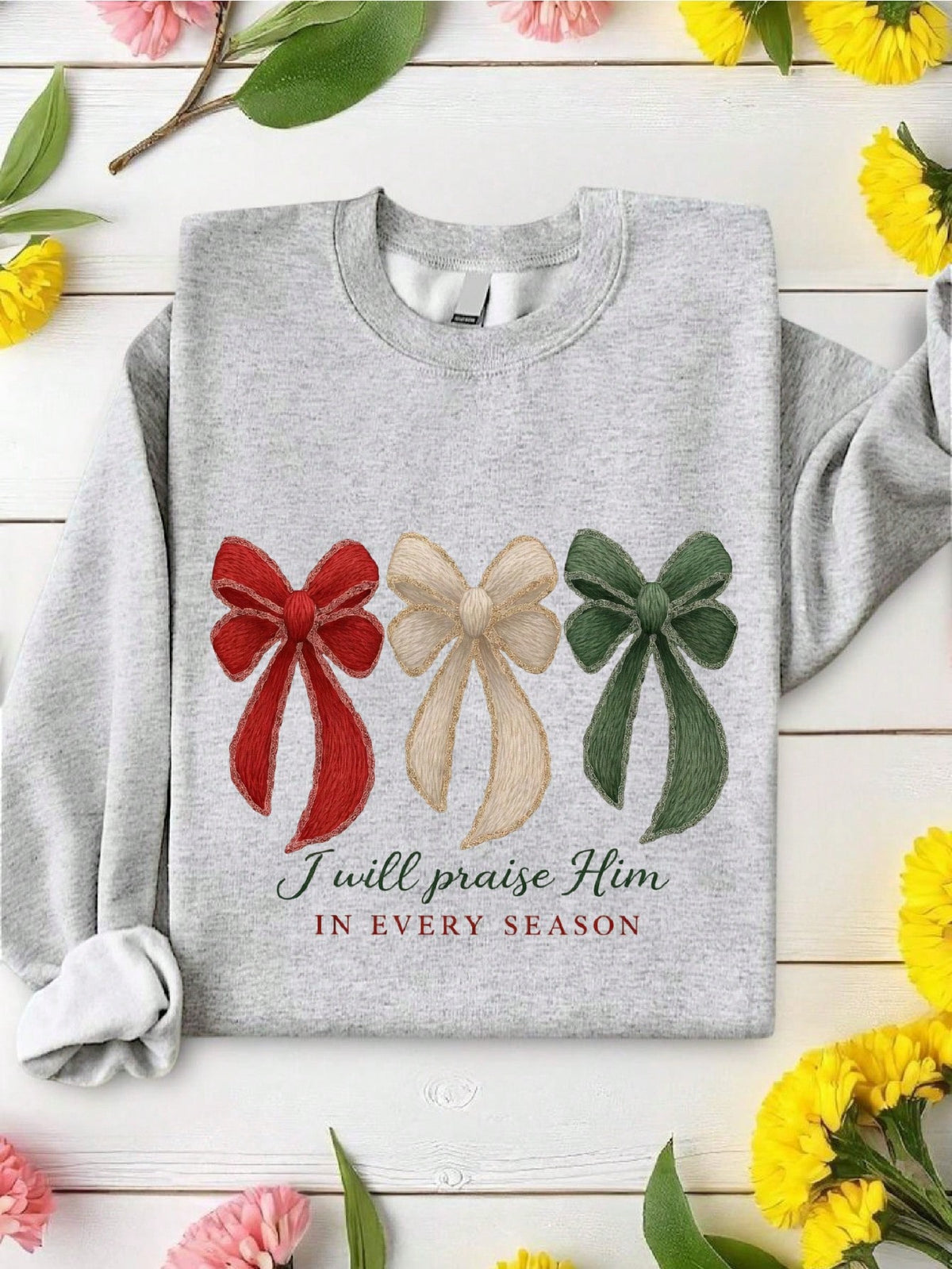 Coquette I Will Praise Him Sweatshirt