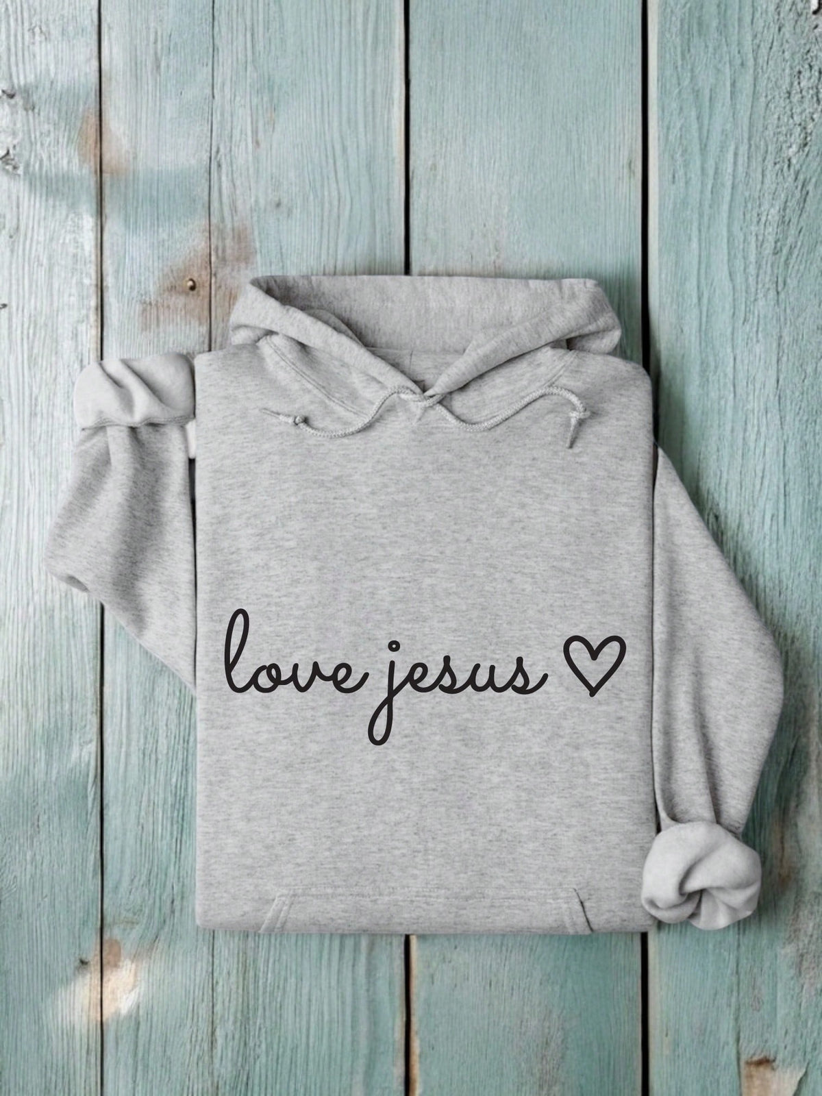 Love Jesus Unisex Hooded Hoodie