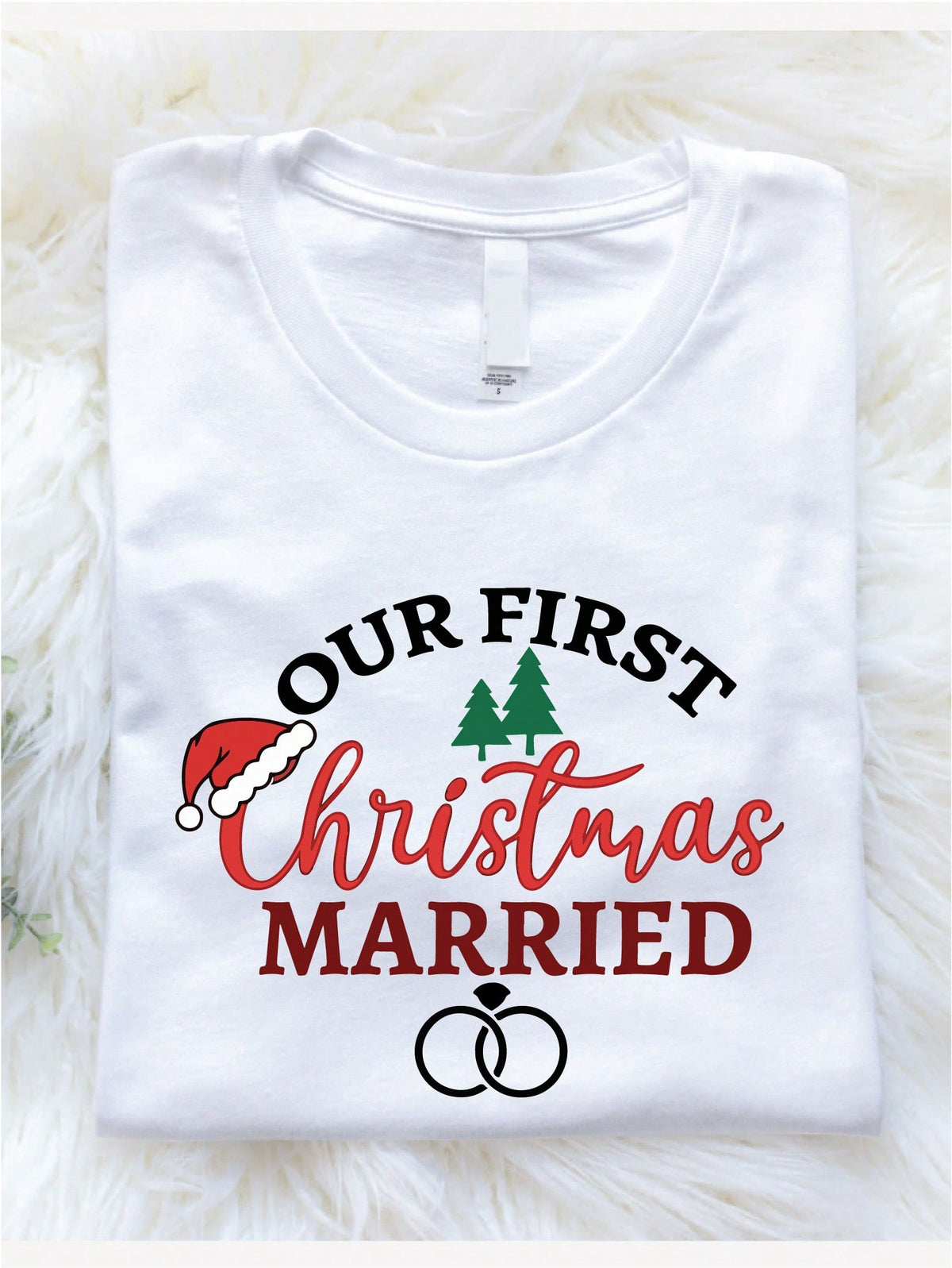 Our First Christmas Married T-Shirt