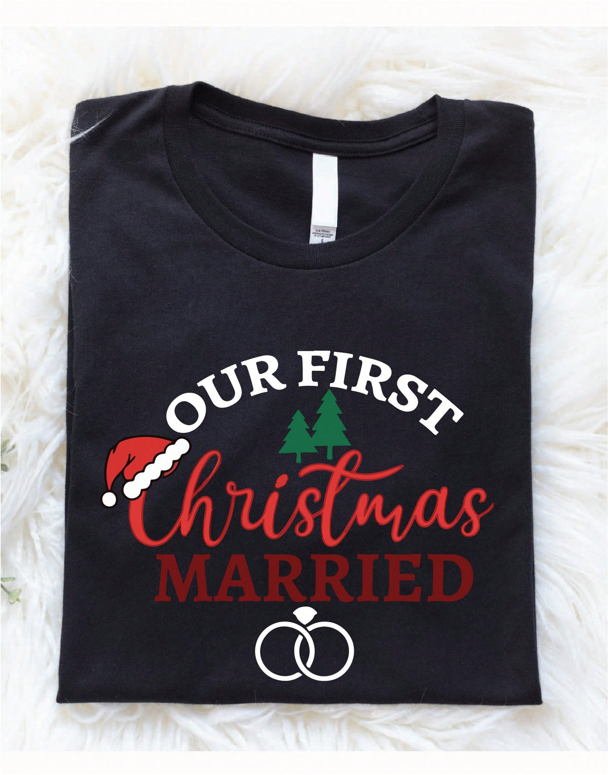 Our First Christmas Married T-Shirt