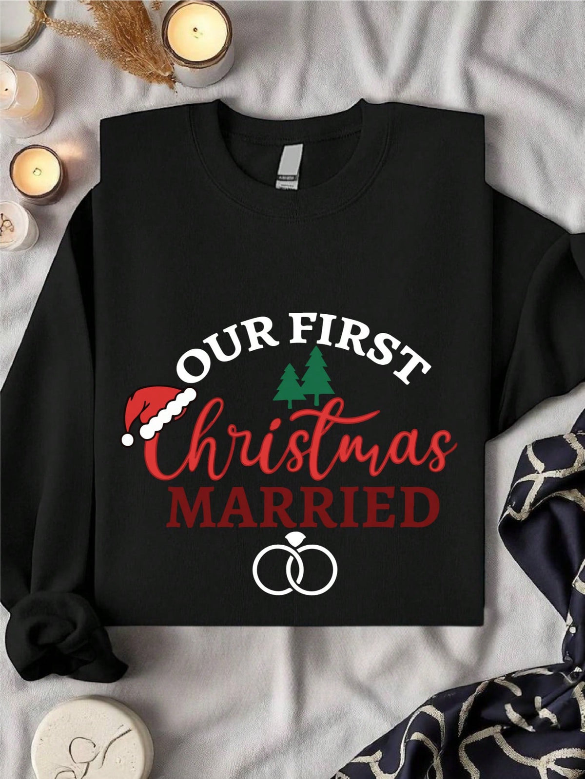Our First Christmas Married Sweatshirt