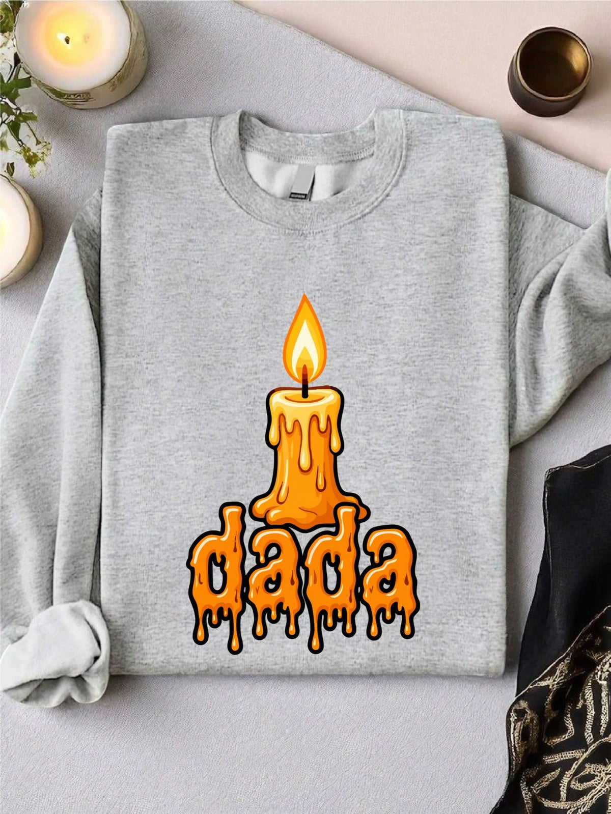 1PC Mama Dada Candle 1st Birthday Sweatshirt