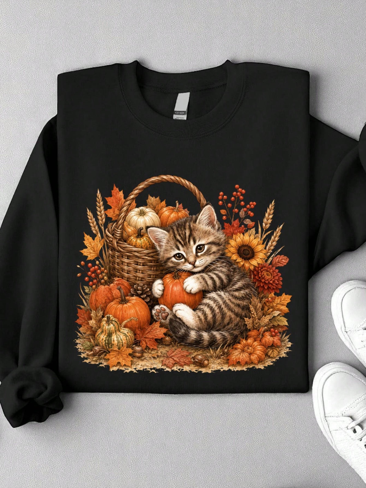 Cute Fall Cat Sweatshirt