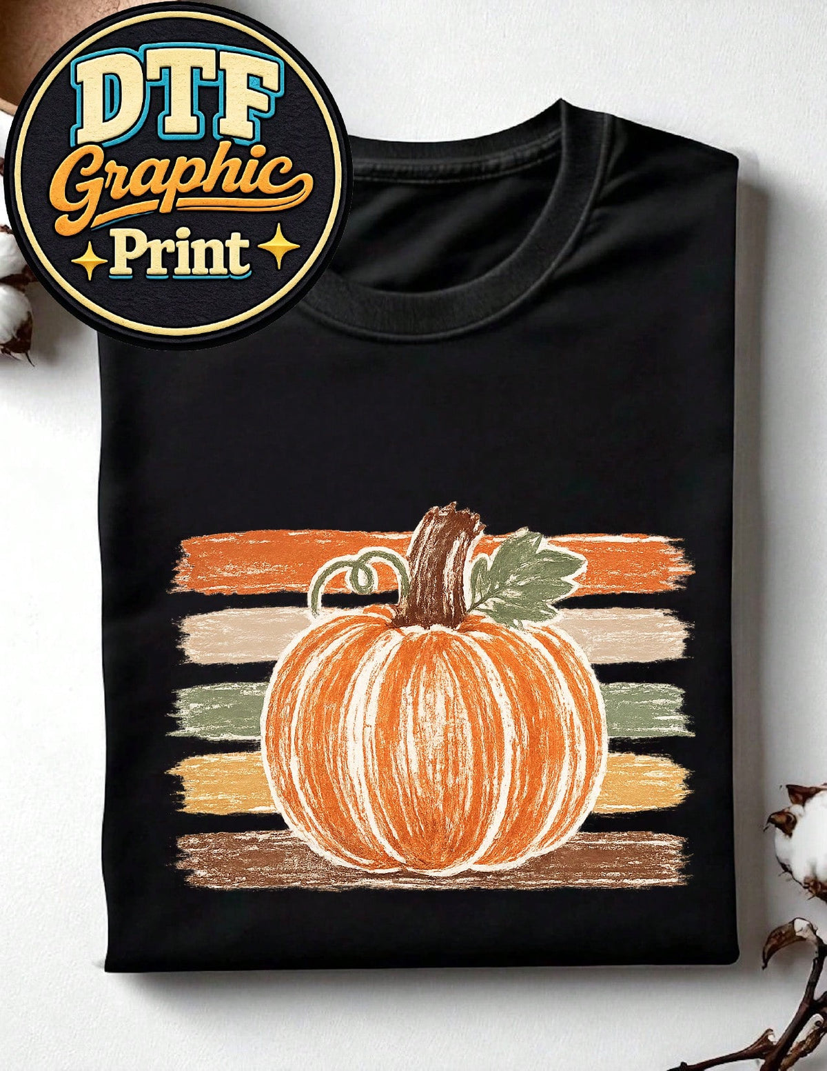 Striped Pumpkin T-Shirt