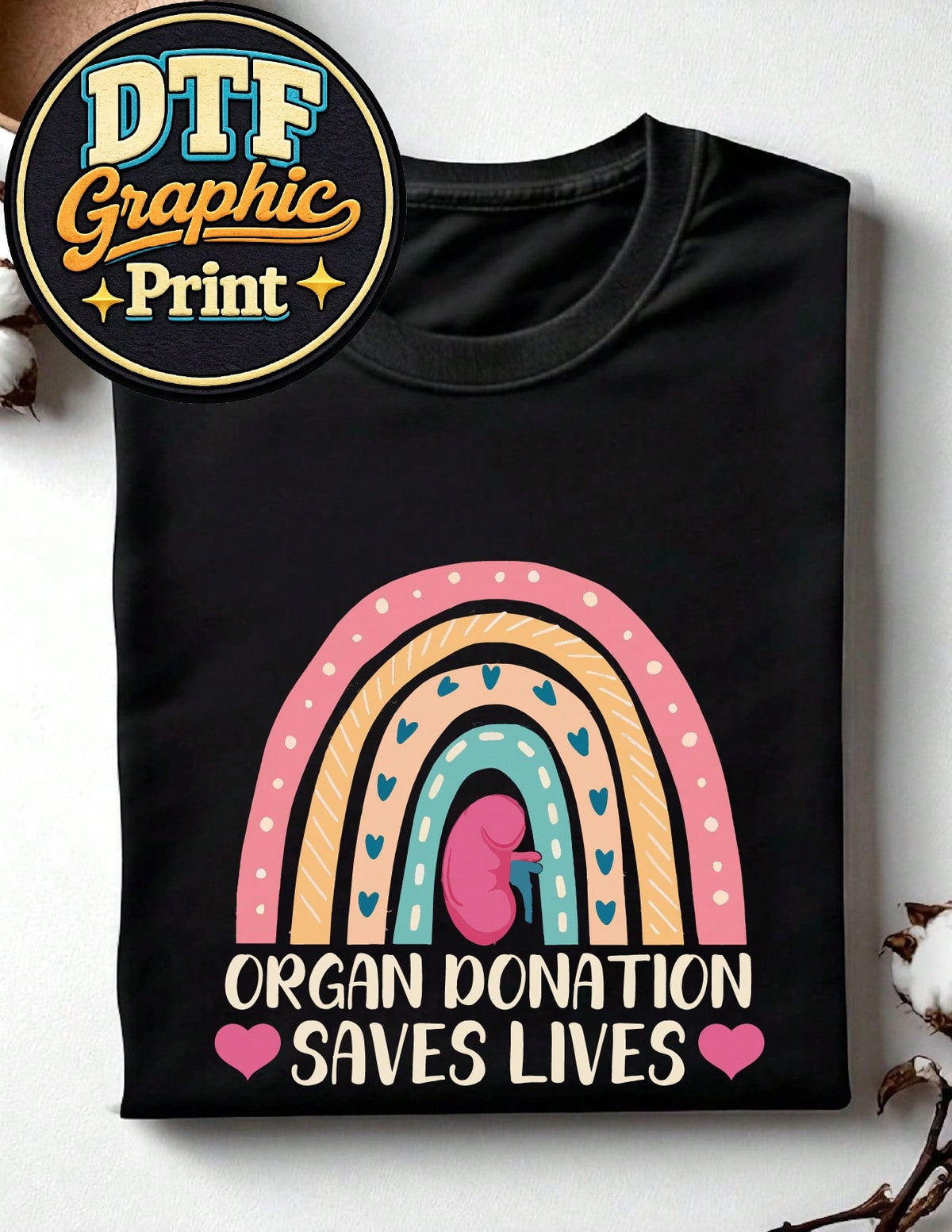 Rainbow Organ Donation T-Shirt