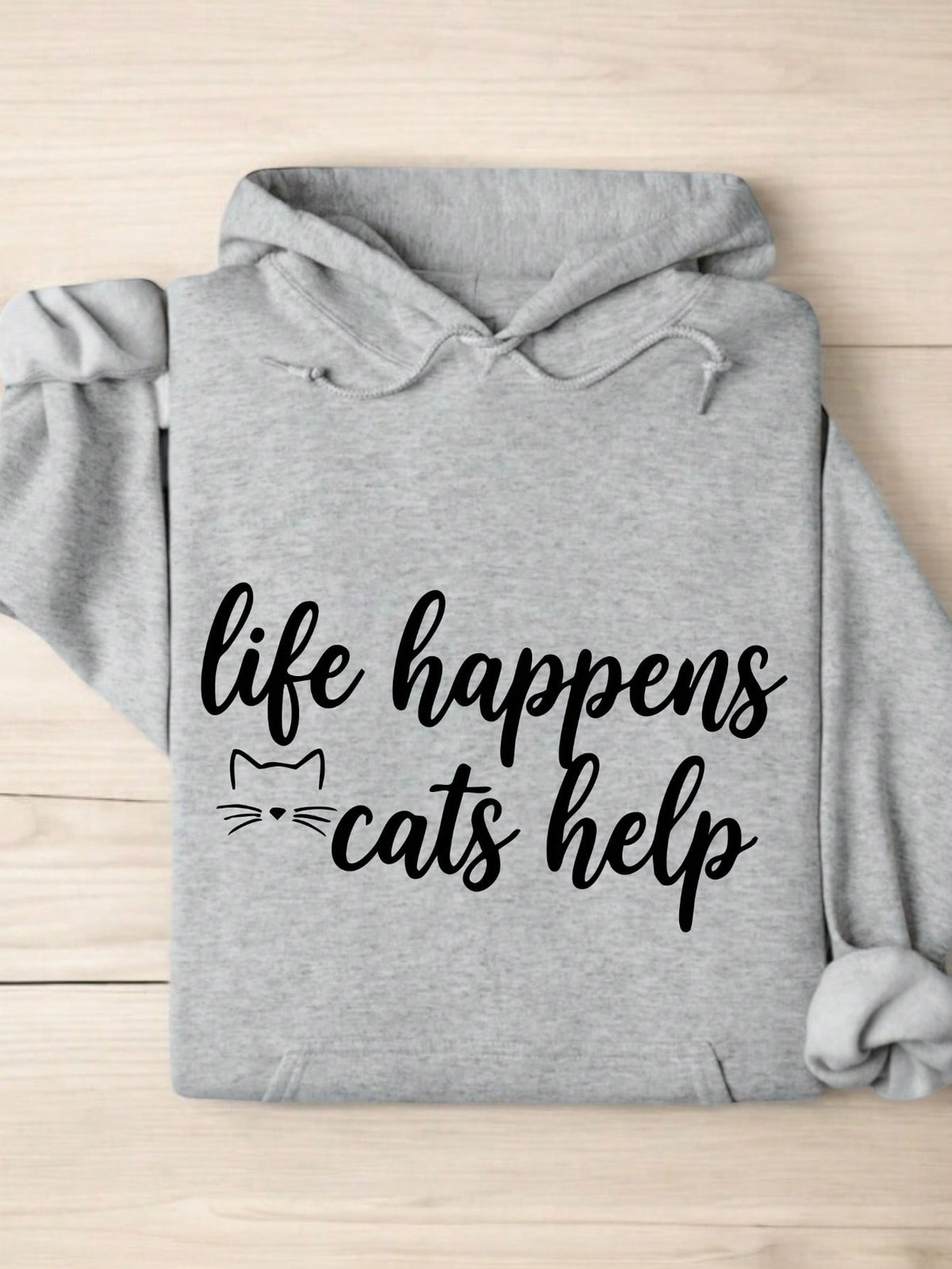 Life Happens Cats Helps Hoodie