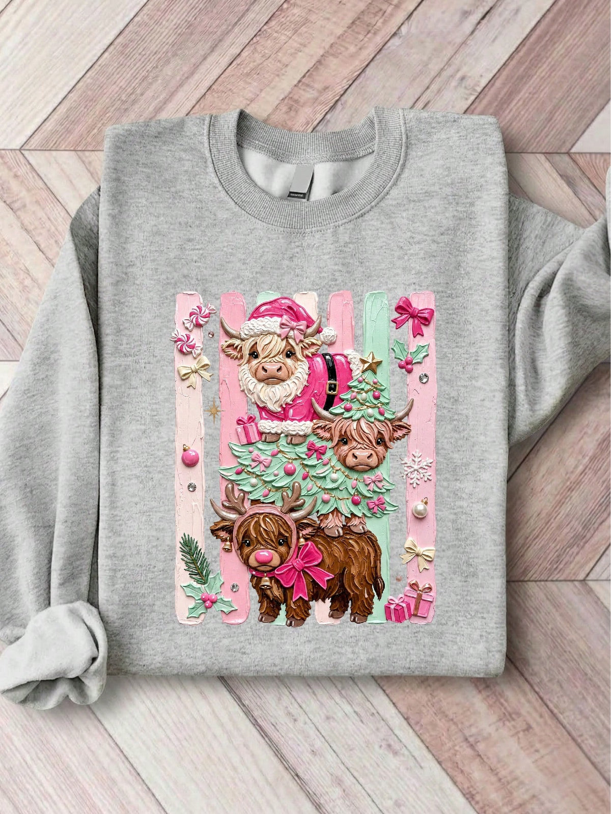 Christmas Highland Cow Sweatshirt