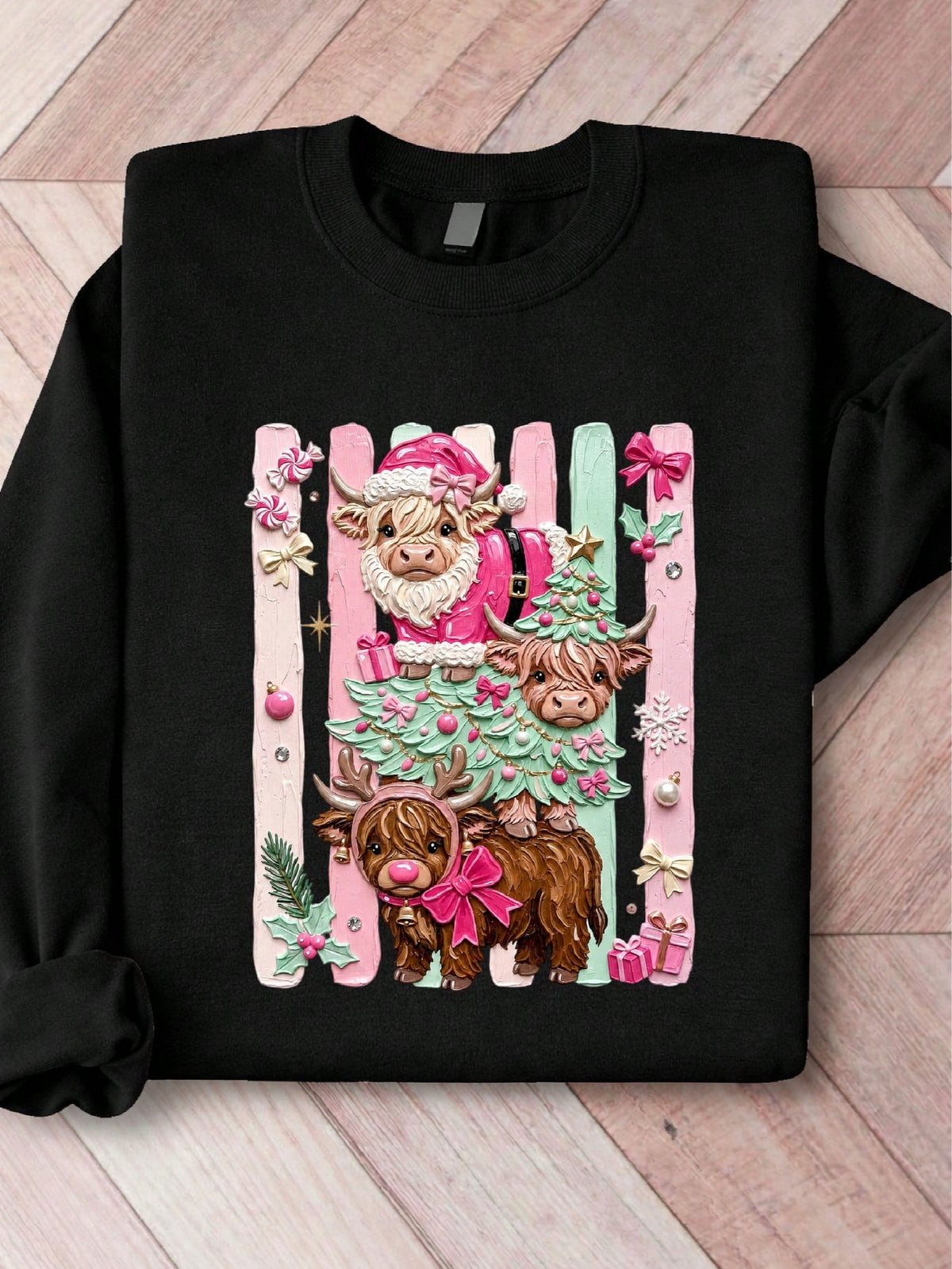 Christmas Highland Cow Sweatshirt