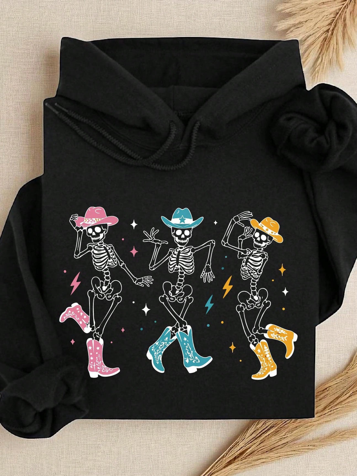 Dancing Skeletons In Cowboy Boots Hoodie