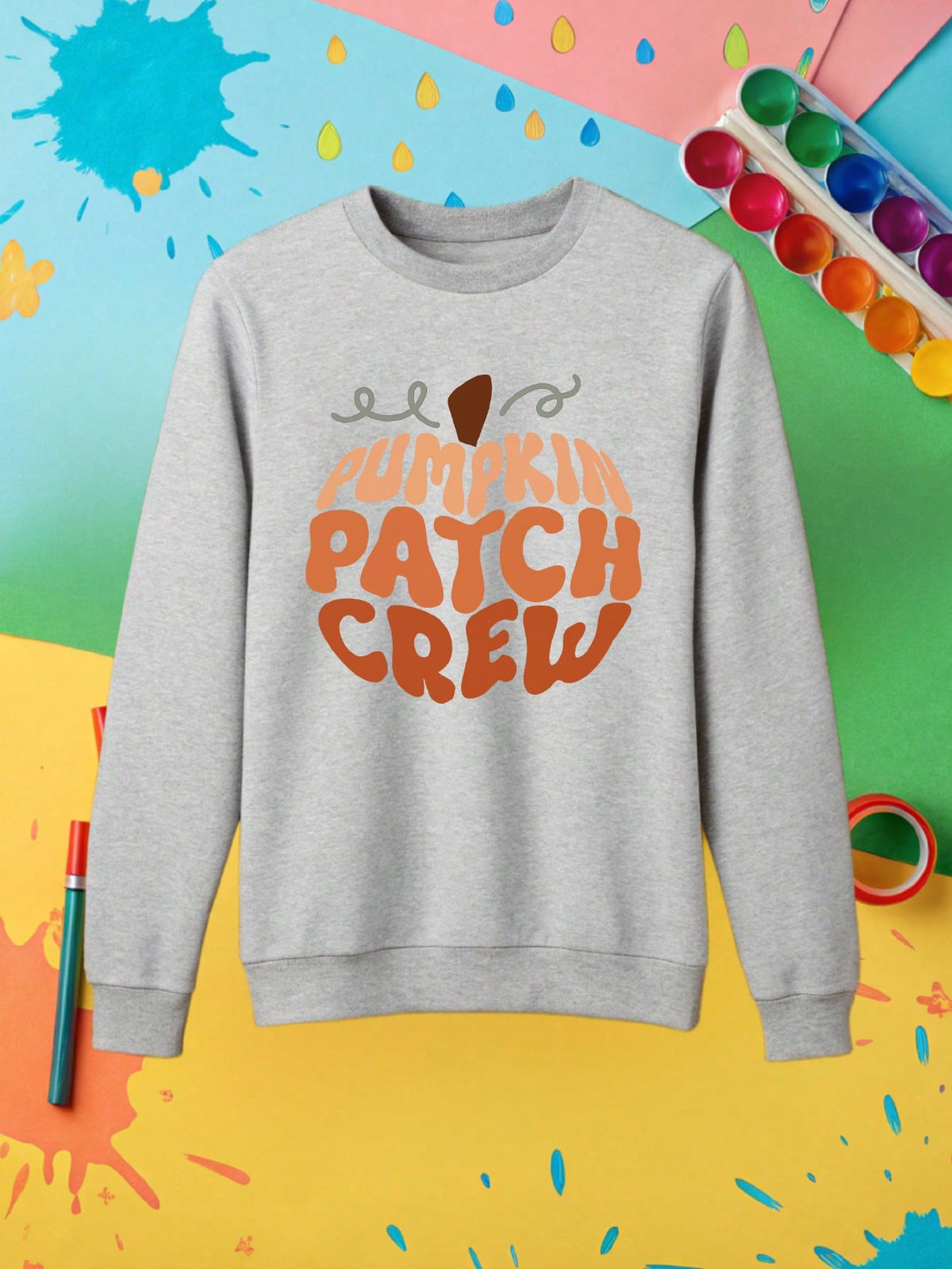 Pumpkin Patch Crew Kids Sweatshirt