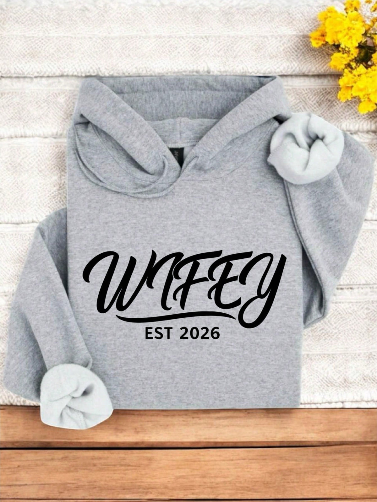 1PC Wifey And Hubby EST.2026 Hoodie