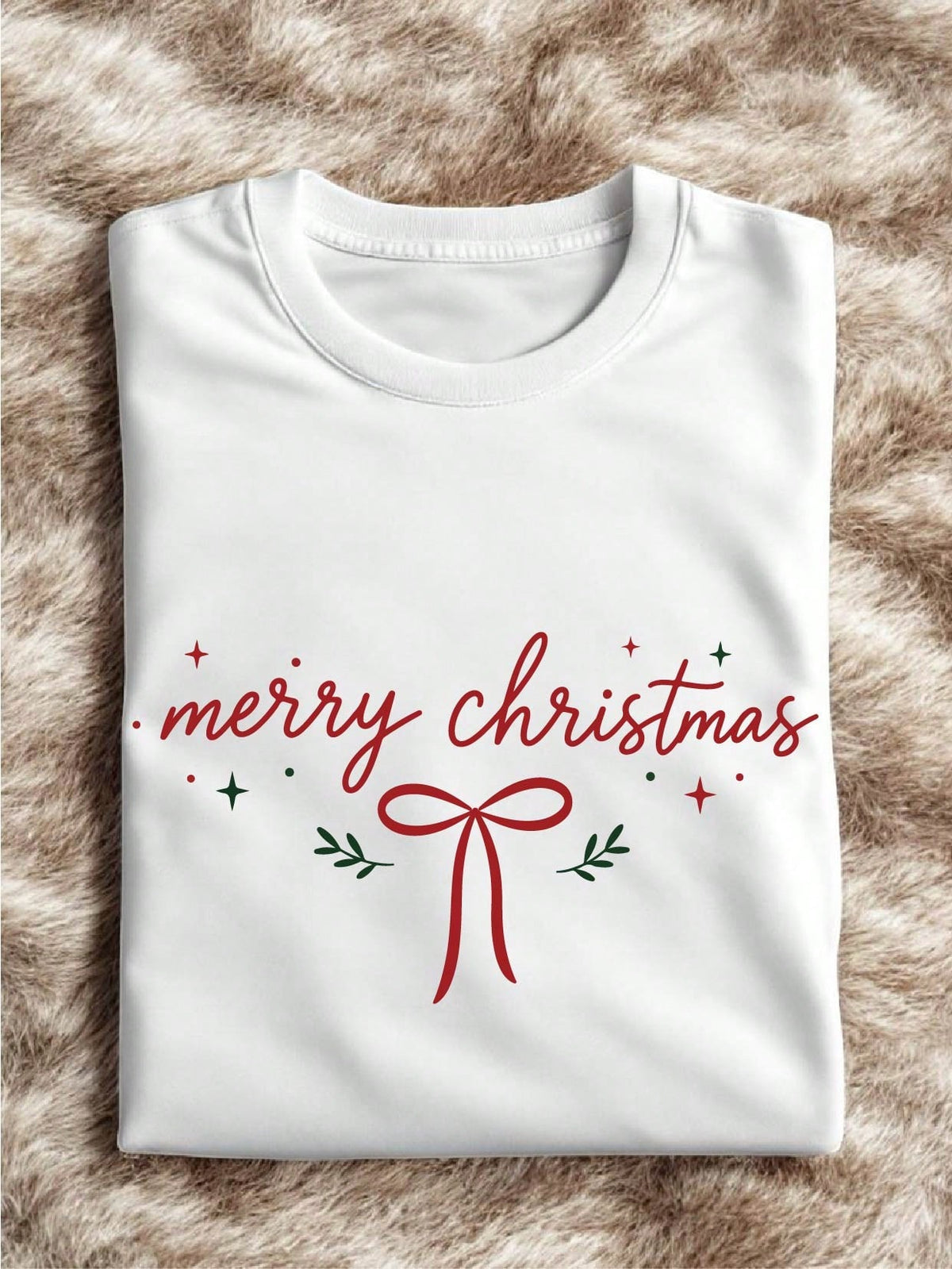 Merry Christmas Bow T-Shirt