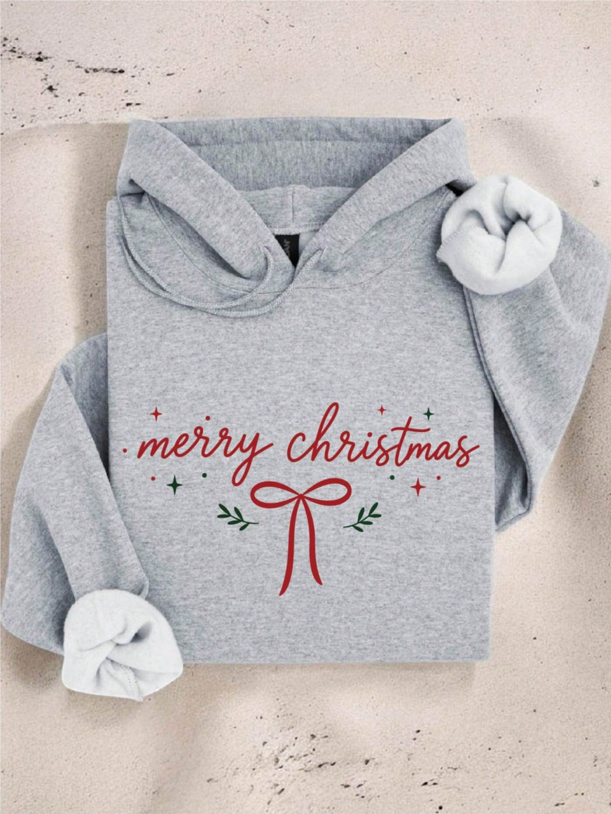 Merry Christmas Bow Hoodie
