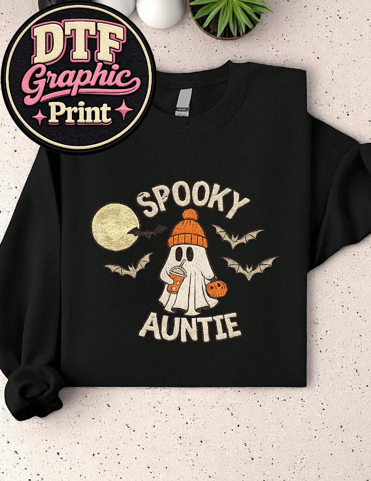 Spooky Auntie (DTF Graphic Print) Sweatshirt