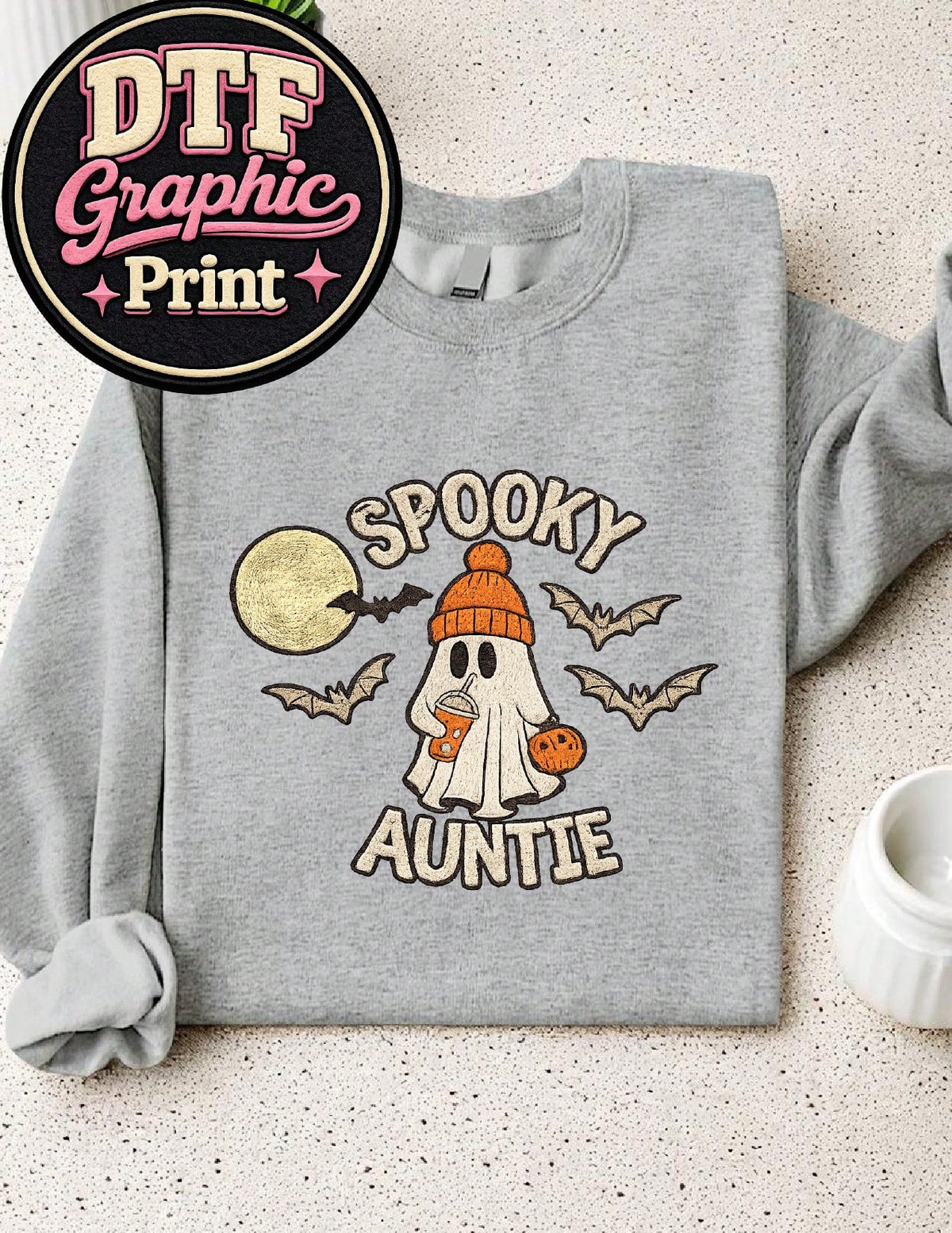 Spooky Auntie (DTF Graphic Print) Sweatshirt