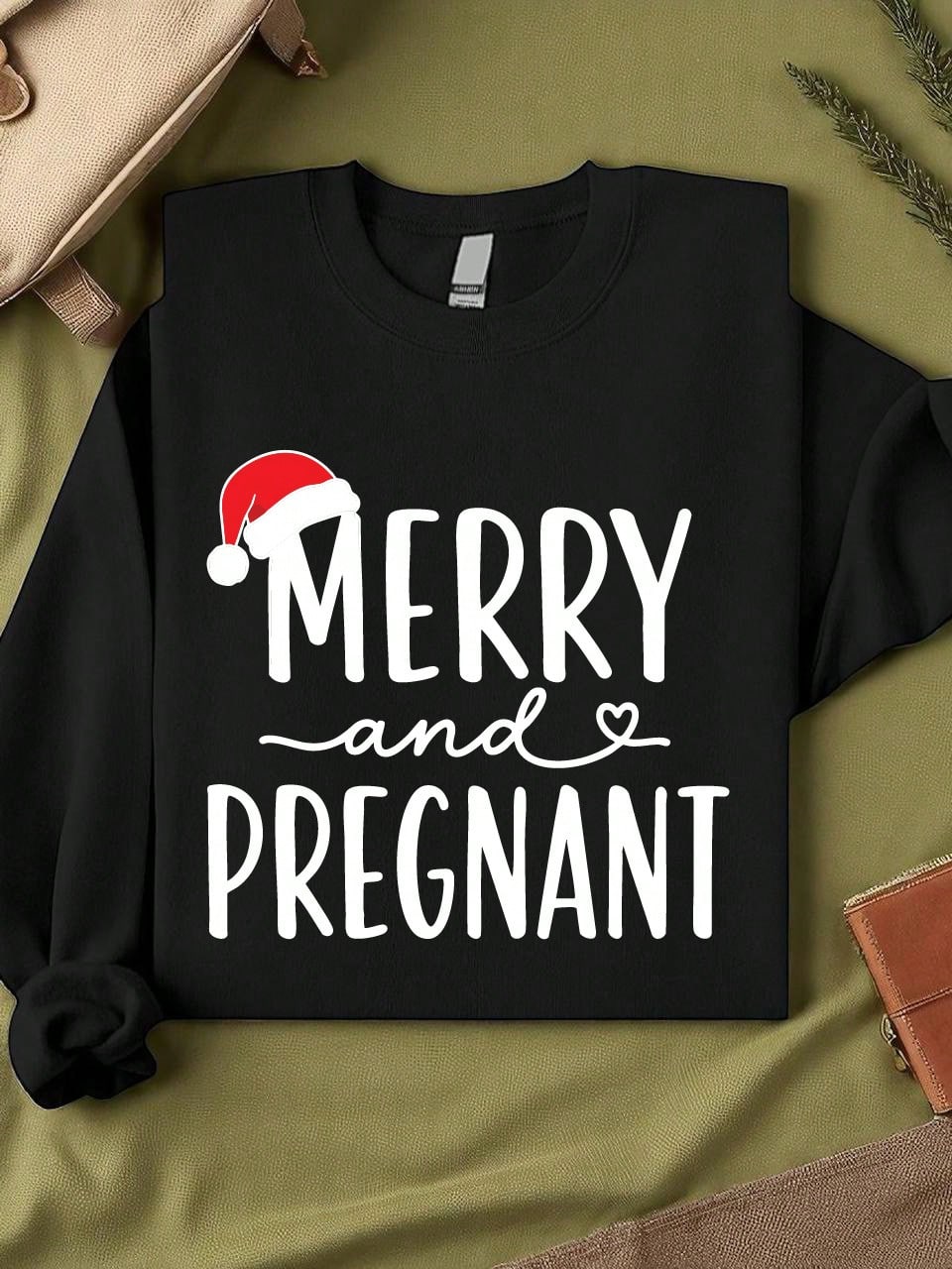 Merry And Pregnant Unisex Sweatshirt