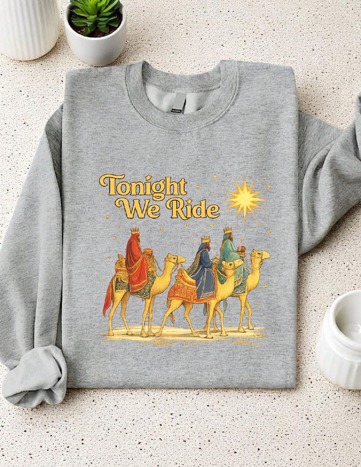 Retro Tonight We Ride Christmas Sweatshirt